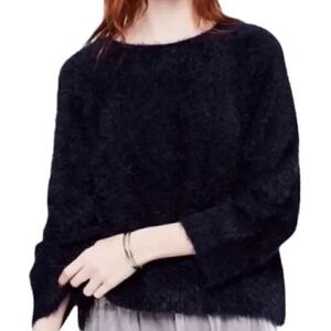 Lou & Grey Navy Fuzzy Sweater